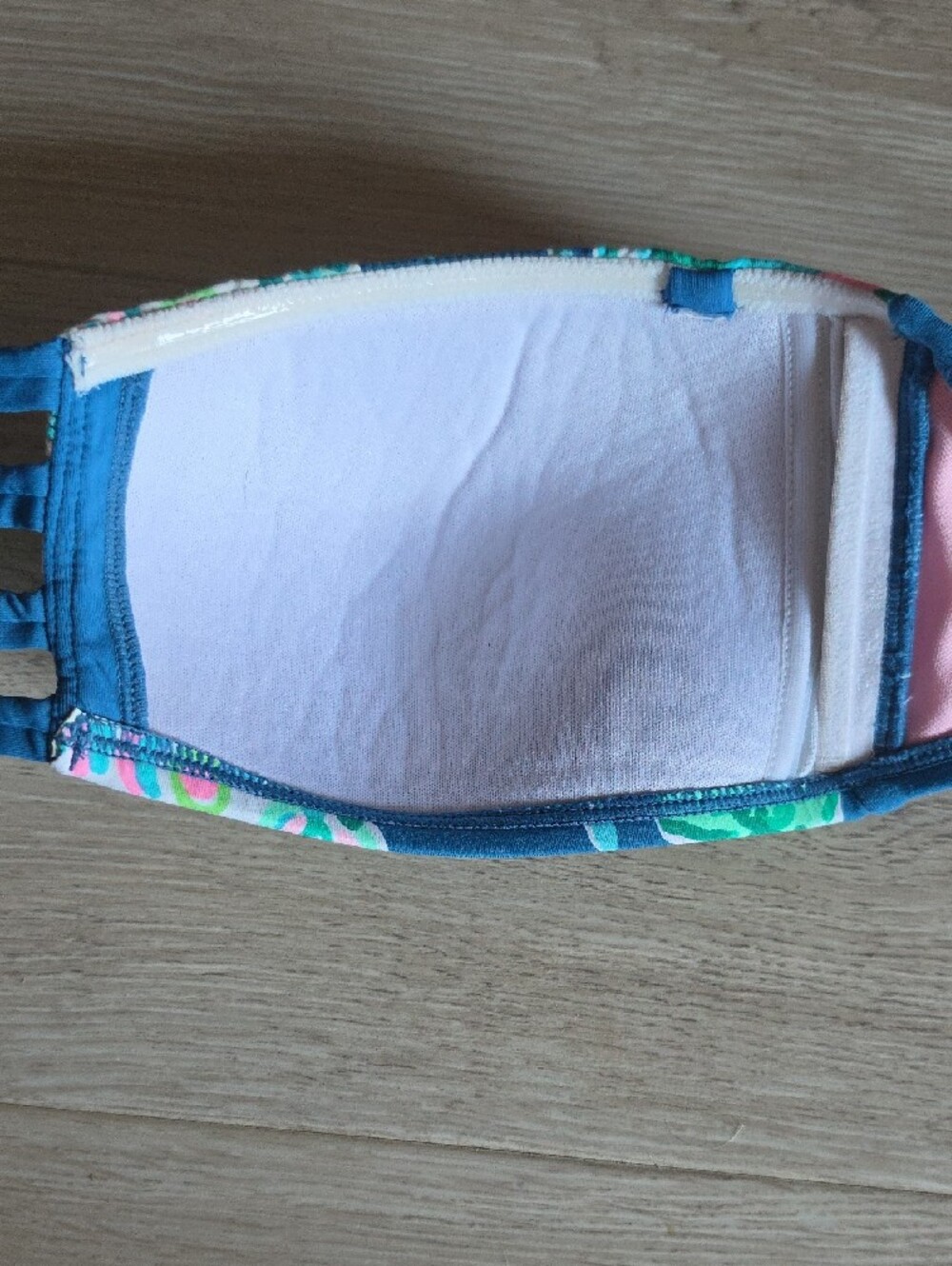 Lilly Pulitzer Blue Printed Strapless Bandeau Bikini Top - Picture 13 of 13
